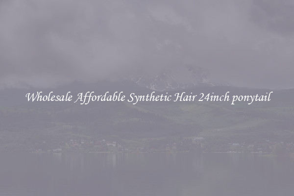 Wholesale Affordable Synthetic Hair 24inch ponytail