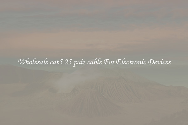 Wholesale cat5 25 pair cable For Electronic Devices