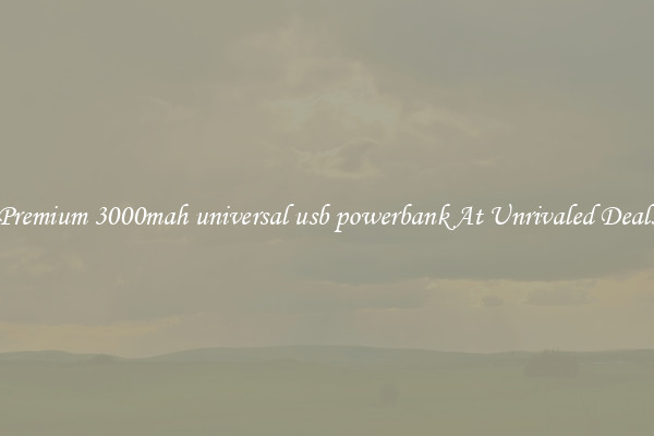 Premium 3000mah universal usb powerbank At Unrivaled Deals