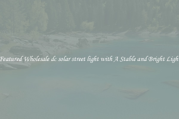 Featured Wholesale dc solar street light with A Stable and Bright Light