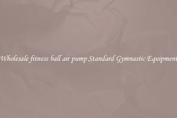 Wholesale fitness ball air pump Standard Gymnastic Equipment