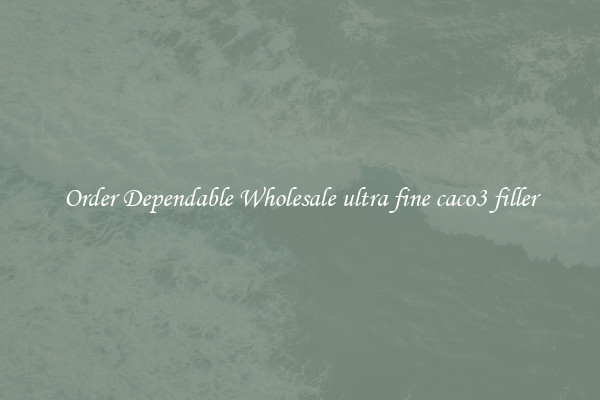Order Dependable Wholesale ultra fine caco3 filler