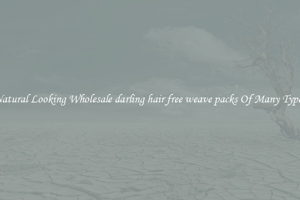 Natural Looking Wholesale darling hair free weave packs Of Many Types