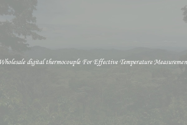 Wholesale digital thermocouple For Effective Temperature Measurement