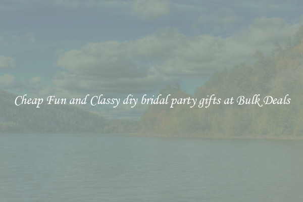 Cheap Fun and Classy diy bridal party gifts at Bulk Deals