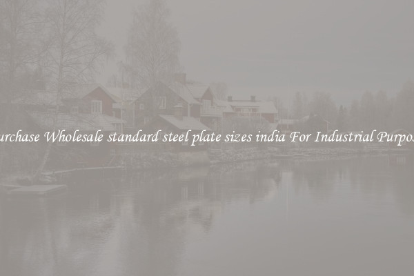 Purchase Wholesale standard steel plate sizes india For Industrial Purposes