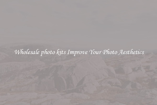 Wholesale photo kits Improve Your Photo Aesthetics