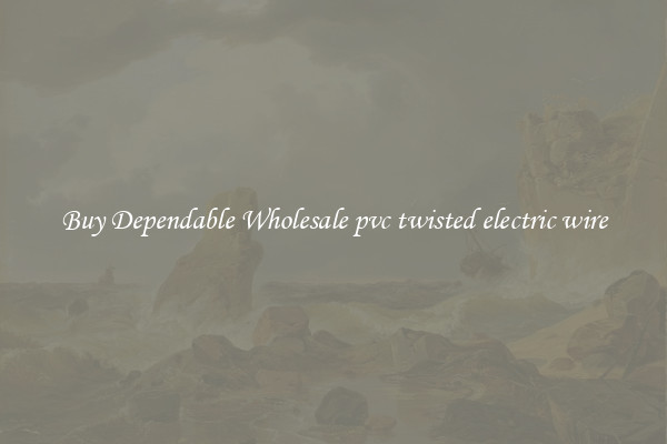Buy Dependable Wholesale pvc twisted electric wire
