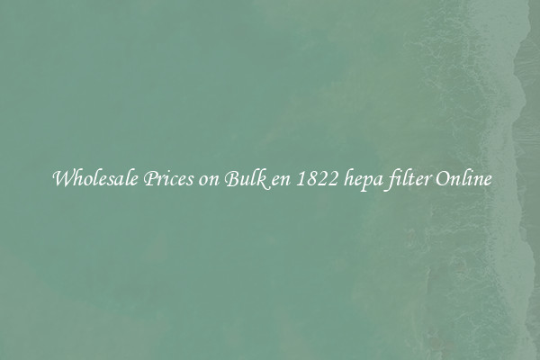 Wholesale Prices on Bulk en 1822 hepa filter Online