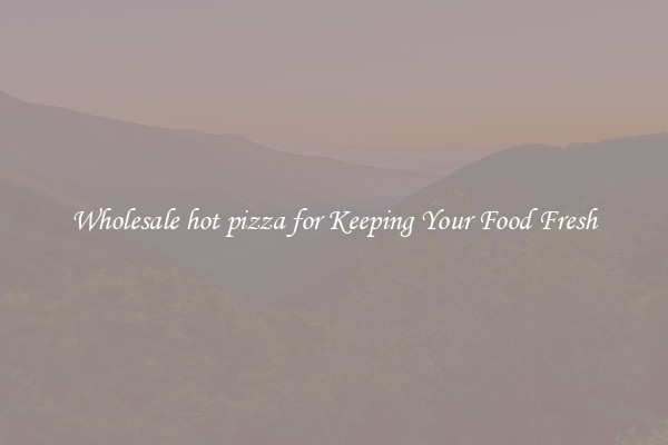 Wholesale hot pizza for Keeping Your Food Fresh